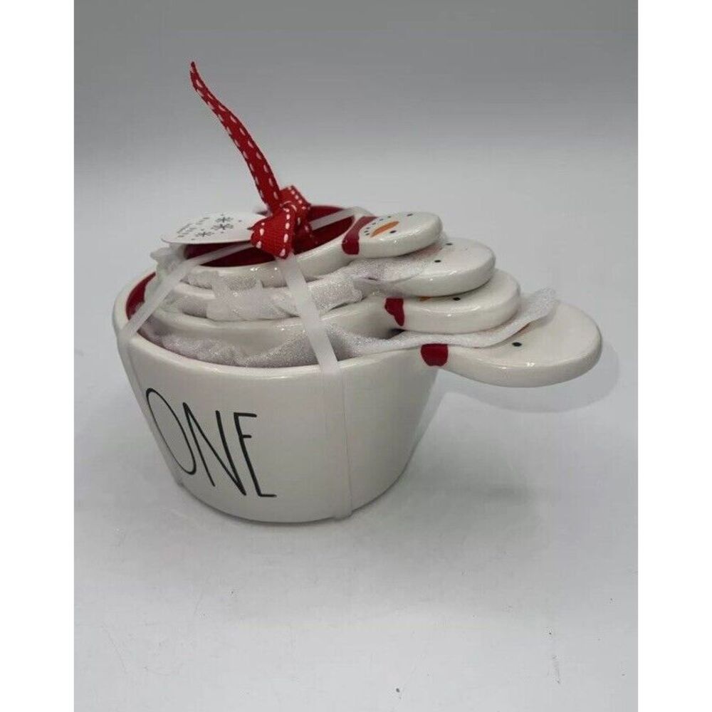 Rae Dunn Snowman Christmas Measuring Cups Brand New - Picture 5 of 6